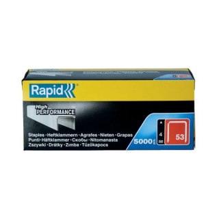 Rapid Zszywki Rapid z drutu cienkiego nr 53 (4 mm) - opakowanie 5000 szt.