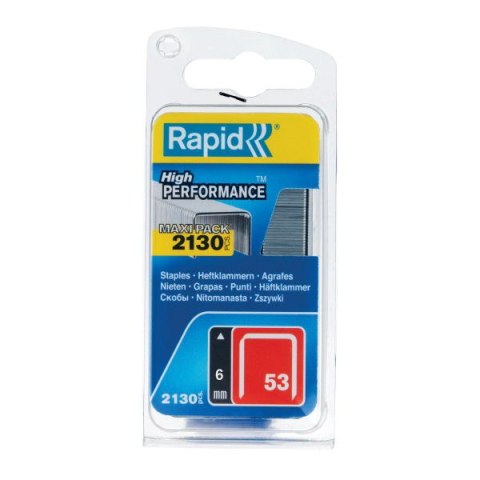 Rapid Zszywki Rapid z drutu cienkiego nr 53 (6 mm) - opakowanie 2000 szt. Rapid Zszywki Rapid z drutu cienkiego nr 53 (6 mm) - opakowanie 2000 szt.