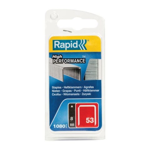 Rapid Zszywki Rapid z drutu cienkiego nr 53 (8 mm) - opakowanie 1080 szt.