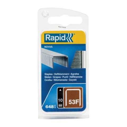 Rapid Zszywki Rapid z drutu cienkiego nr 53F (10 mm) - opakowanie 648 szt.