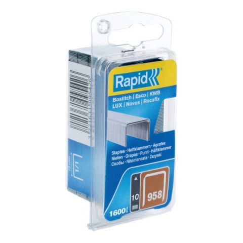 Rapid Zszywki Rapid z drutu cienkiego nr 958 (10 mm) - opakowanie 1600 szt.