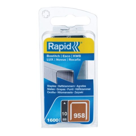 Rapid Zszywki Rapid z drutu cienkiego nr 958 (10 mm) - opakowanie 1600 szt.