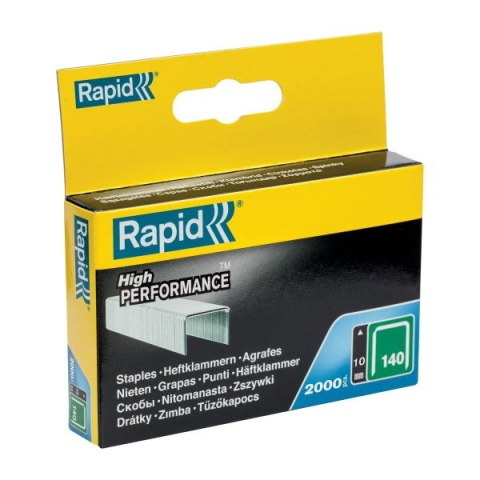 Rapid Zszywki Rapid z drutu płaskiego nr 140 (10 mm) - opakowanie 2000 szt. Rapid Zszywki Rapid z drutu płaskiego nr 140 (10 mm) - opakowanie 2000 szt.