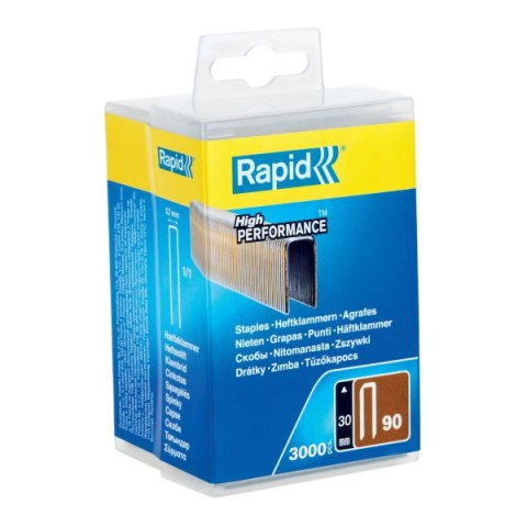 Rapid Zszywki Rapid z wąską koroną nr 90 (30 mm) - opakowanie 3000 szt. Rapid Zszywki Rapid z wąską koroną nr 90 (30 mm) - opakowanie 3000 szt.