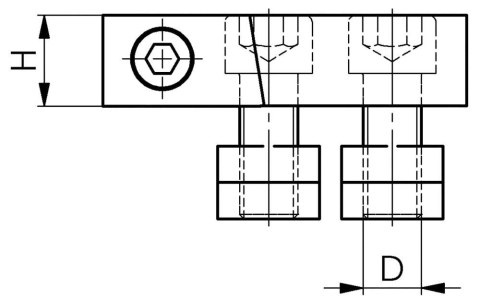 AMF Docisk boczny (para szczęk) 14mm AMF