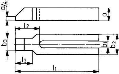 AMF Łapa dociskowa widełkowa DIN6315GN 22x250mm AMF