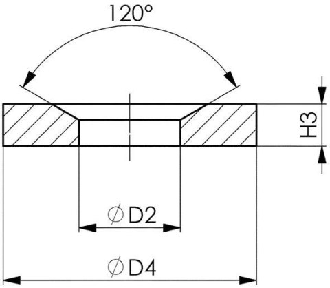 AMF Podkładka stożkowa DIN6319G M16 AMF