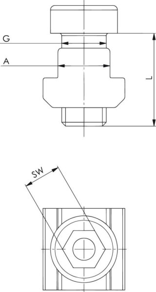 AMF Zestaw mocujący 7600BF-43 M16x20 AMF