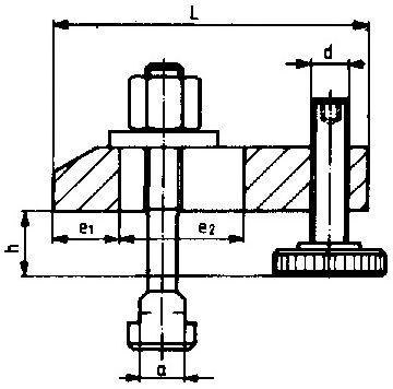 AMF Łapa dociskowa ukośna DIN6314V 22/16-65mm AMF