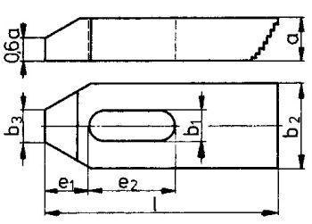 AMF Łapa dociskowa z uzębieniem trapezowym DIN6314Z 18x200mm AMF