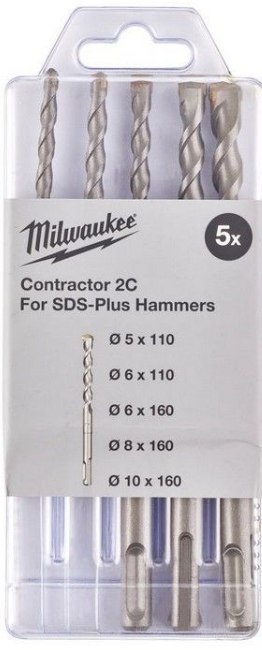 Milwaukee wiertło SDS-Plus contractor kpl.5sztuk 4932471242