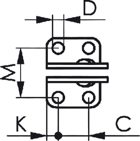 AMF Docisk szybkomocujacy, pionowy,6800NI wlk.2,nierdz. AMF