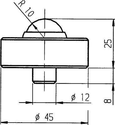 AMF Nakladka kulista nr 6445 AMF