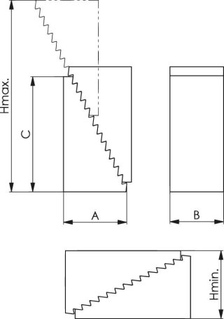 AMF Podkładka do mocowania 33x19,0x38mm, wielkość 1 AMF