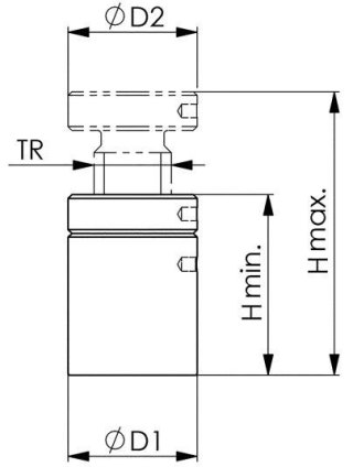 AMF Podporka srubowa, wlk.52 42-52mm AMF