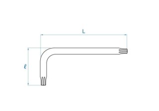 King Tony IMBUS EXTRA DŁUGI TORX T30 x 165mm King Tony