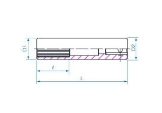 King Tony NASADKA DŁUGA 1/4" 11mm x 50mm, 12-kąt Cr-V King Tony