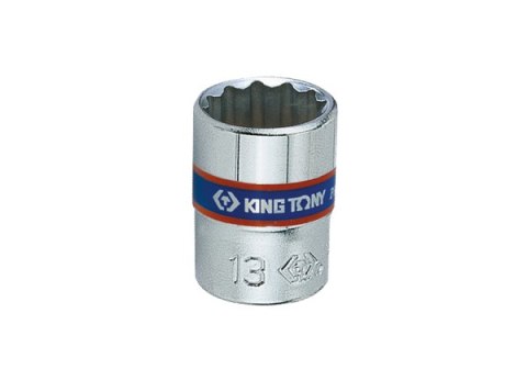 King Tony NASADKA KRÓTKA 1/4" 9mm x 24mm, 12-kąt. Cr-V King Tony