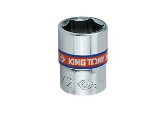 King Tony NASADKA KRÓTKA 1/4" CALOWA 9/16" x 24mm 6-kąt. Cr-V King Tony