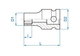 King Tony NASADKA UDAROWA GWIAZDKOWA 3/8" E-TORX E10 x 32mm King Tony