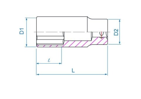 King Tony NASADKA DŁUGA 3/4" 33mm x 90mm 12-kąt. Cr-V King Tony King Tony NASADKA DŁUGA 3/4" 33mm x 90mm 12-kąt. Cr-V King Tony