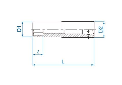 King Tony NASADKA DŁUGA GWIAZDKOWA 3/8" E-TORX E16 x 63mm, Cr-V King Tony