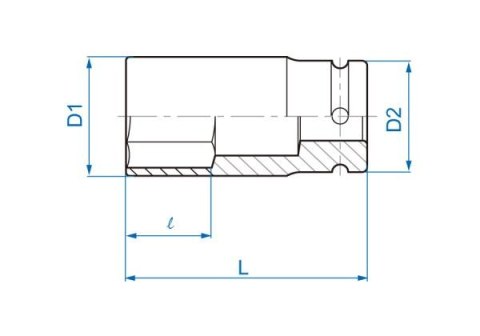 King Tony NASADKA DŁUGA UDAROWA CIENKOŚCIENNA 3/4" 22mm x 90mm, 6-kąt King Tony King Tony NASADKA DŁUGA UDAROWA CIENKOŚCIENNA 3/4" 22mm x 90mm, 6-kąt King Tony