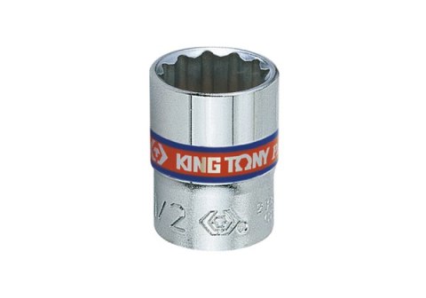 King Tony NASADKA KRÓTKA 1/4" 1/4" x 24mm, 12-kąt. Cr-V King Tony