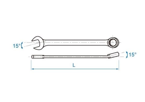 King Tony KLUCZ PŁASKO-OCZKOWY CALOWY 1-3/4" King Tony