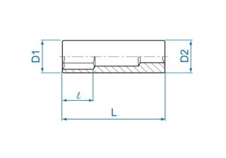 King Tony NASADKA DŁUGA 1/4" CALOWA 5/16" x 50mm 6-kąt. Cr-V King Tony