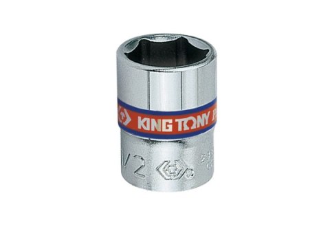 King Tony NASADKA KRÓTKA 1/4" CALOWA 1/2" x 24,5mm 6-kąt. Cr-V King Tony