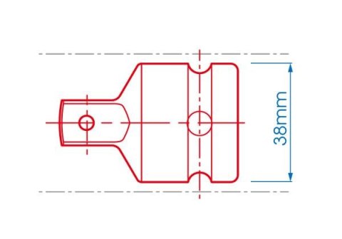 King Tony 'REDUKCJA UDAROWA 3/4"F (OTWÓR) x 1/2'''' M (TRZPIEŃ), Z KULKĄ ŚR.38mm''' King Tony King Tony 'REDUKCJA UDAROWA 3/4"F (OTWÓR) x 1/2'''' M (TRZPIEŃ), Z KULKĄ ŚR.38mm''' King Tony