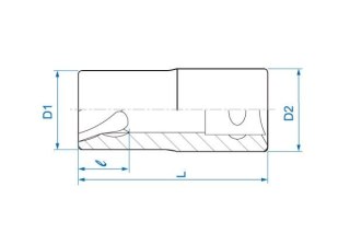 King Tony NASADKA 1/2" DO USZKODZONYCH ŚRUB M14 King Tony