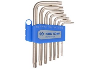 King Tony ZESTAW IMBUSÓW 7 szt. 1147 - TORX Z OTWOREM T10 - T40 King Tony