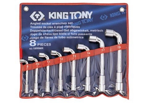 King Tony ZESTAW KLUCZY FAJKOWYCH 8cz. 8 - 19mm, ETUI King Tony King Tony ZESTAW KLUCZY FAJKOWYCH 8cz. 8 - 19mm, ETUI King Tony