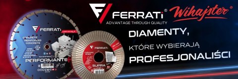 Tarcza diamentowa do betonu zbrojonego segment 125mm PERFORMANTE PLUS