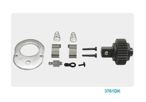 King Tony GRZECHOTKA Z PRZYCISKIEM 3/8" 32 ZĘBY 200mm UCHWYT POLEROWANY King Tony