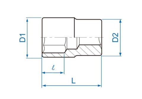 King Tony NASADKA KRÓTKA 1/4" 10mm x 24,5mm, 6-kąt. Cr-V King Tony King Tony NASADKA KRÓTKA 1/4" 10mm x 24,5mm, 6-kąt. Cr-V King Tony