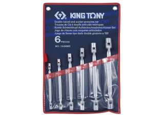 King Tony ZESTAW KLUCZY NASADOWYCH PRZEGUBOWYCH 6cz. 8 - 19mm King Tony