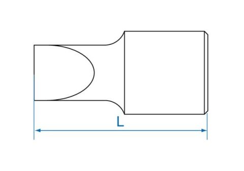 King Tony NASADKA 1/4" Z KOŃCÓWKĄ PŁASKĄ 3,5 x 0,6 x 25mm King Tony