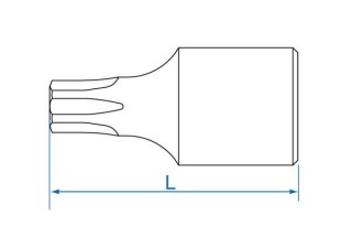 King Tony NASADKA 1/4" Z KOŃCÓWKĄ TORX T10 x 25mm King Tony