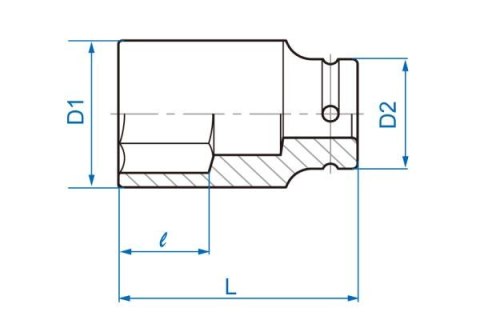 King Tony NASADKA DŁUGA UDAROWA 3/4" CALOWA 1-5/16" x 90mm, 6-kąt. King Tony King Tony NASADKA DŁUGA UDAROWA 3/4" CALOWA 1-5/16" x 90mm, 6-kąt. King Tony