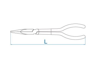 King Tony SZCZYPCE UNIWERSALNE EKSTRA DŁUGIE WĄSKIE PROSTE, 280mm King Tony