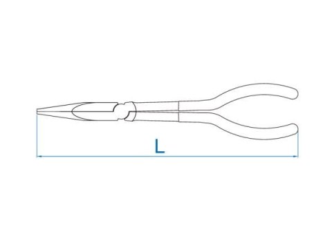 King Tony SZCZYPCE UNIWERSALNE EKSTRA DŁUGIE WĄSKIE PROSTE, 280mm King Tony