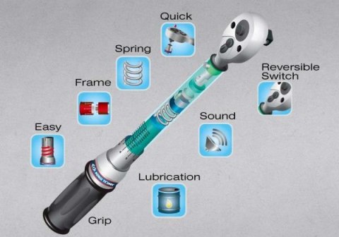 King Tony KLUCZ DYNAMOMETRYCZNY 1/2" Z PRZYCISKIEM 60 - 340 Nm King Tony