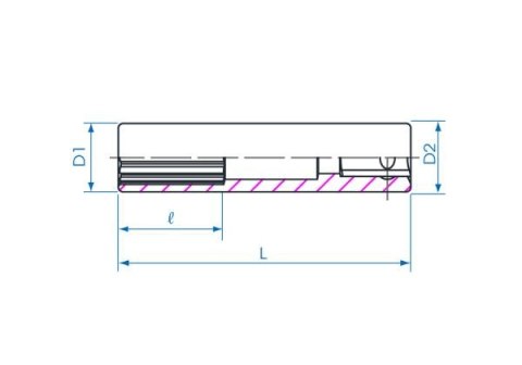 King Tony NASADKA DŁUGA 1/4" 10mm x 50mm, 12-kąt Cr-V King Tony