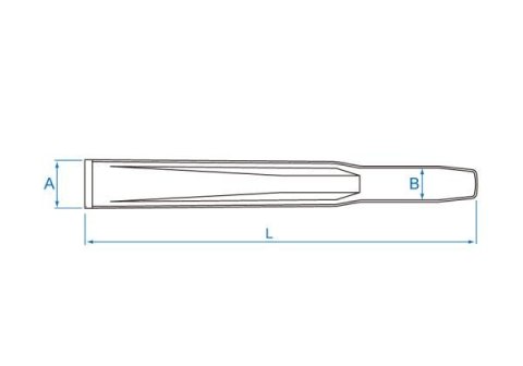 King Tony PRZECINAK PROFILOWANY, DO ELEMENTÓW METALOWYCH 17mm x 125mm King Tony