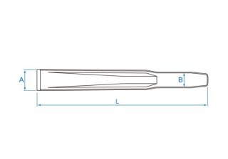 King Tony PRZECINAK PROFILOWANY, DO ELEMENTÓW METALOWYCH 21mm x 150mm King Tony