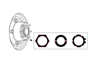 King Tony UNIWERSALNY ŚCIĄGACZ 3/4" DO NAKRĘTEK ŁOŻYSK, ZAKRES 49 - 143mm, 13 cz. King Tony