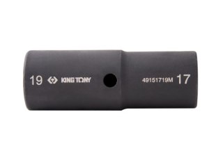 King Tony NASADKA UDAROWA DWUSTRONNA 1/2" 21mm / 22mm x 77mm, 6-kąt King Tony